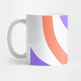 Purple red stripes art design Mug